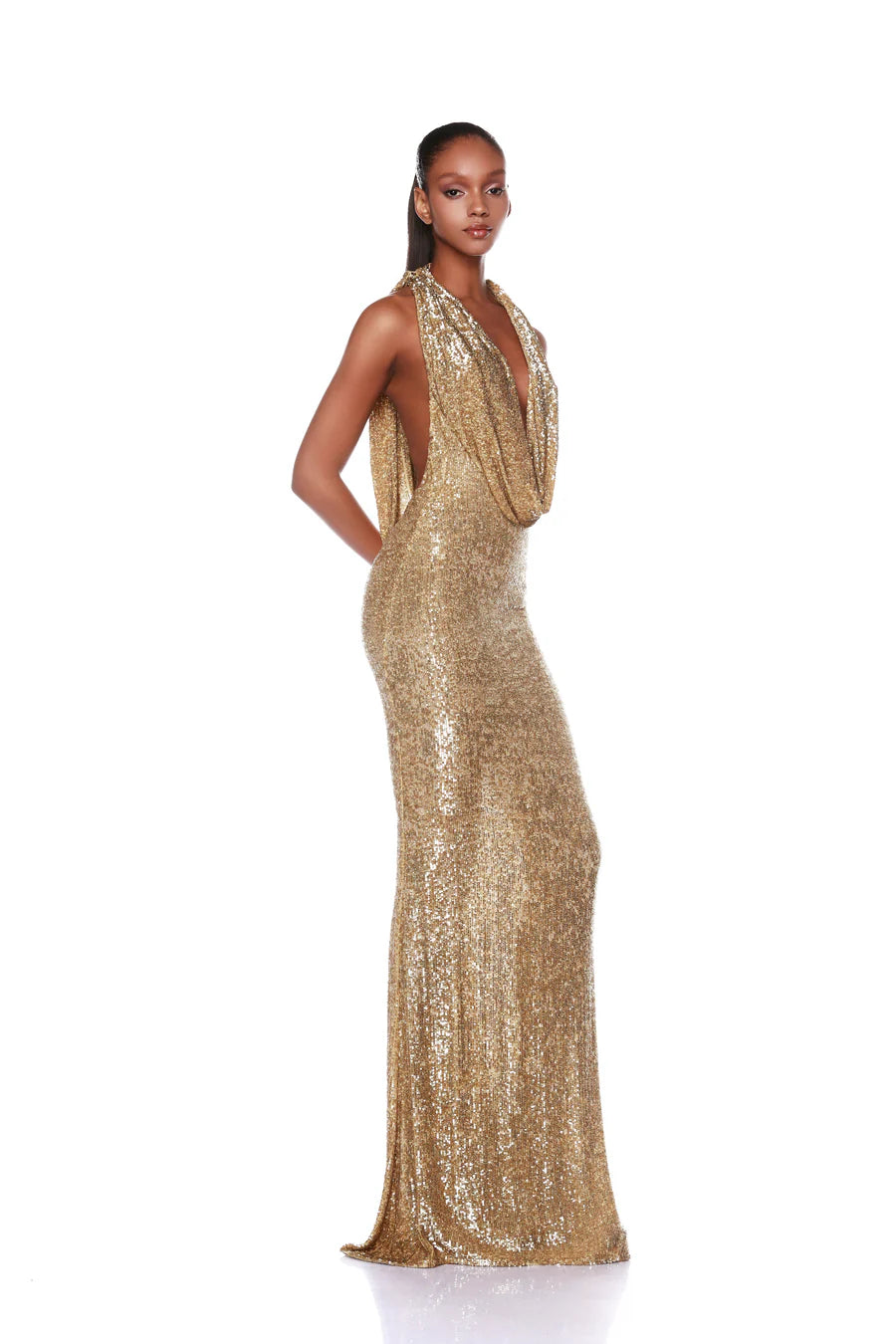 NEW IRIS GOLD GOWN