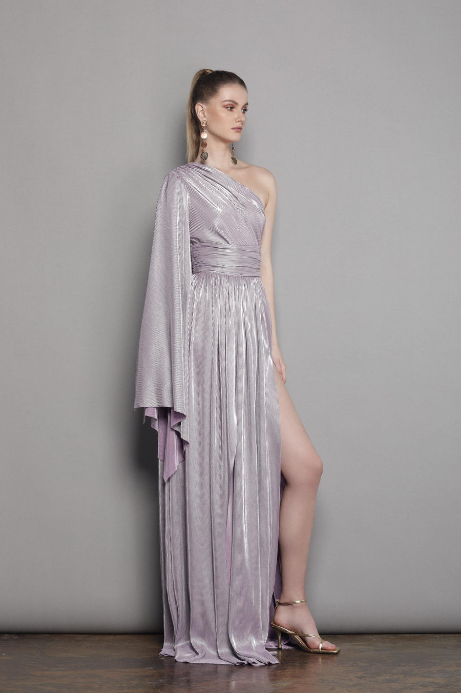 FLORENCE ONE SHOULDER LILAC GOWN