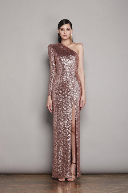 GALAXY ROSE GOLD GOWN