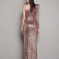 GALAXY ROSE GOLD GOWN