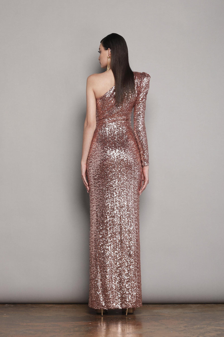 GALAXY ROSE GOLD GOWN