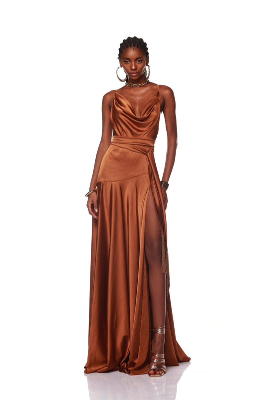 NEW LEO COPPER GOWN