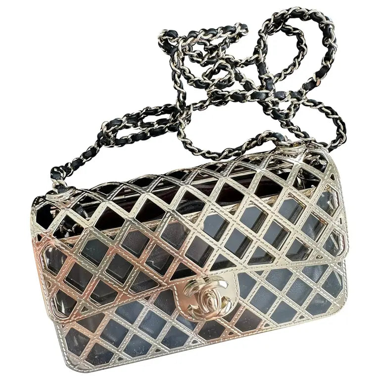 SAC CHANEL MINI RABAT METAL DOREE